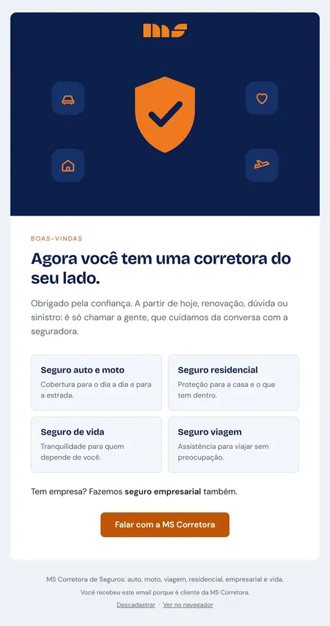 E-mail MS Corretora: Bem-vindo à MS Corretora