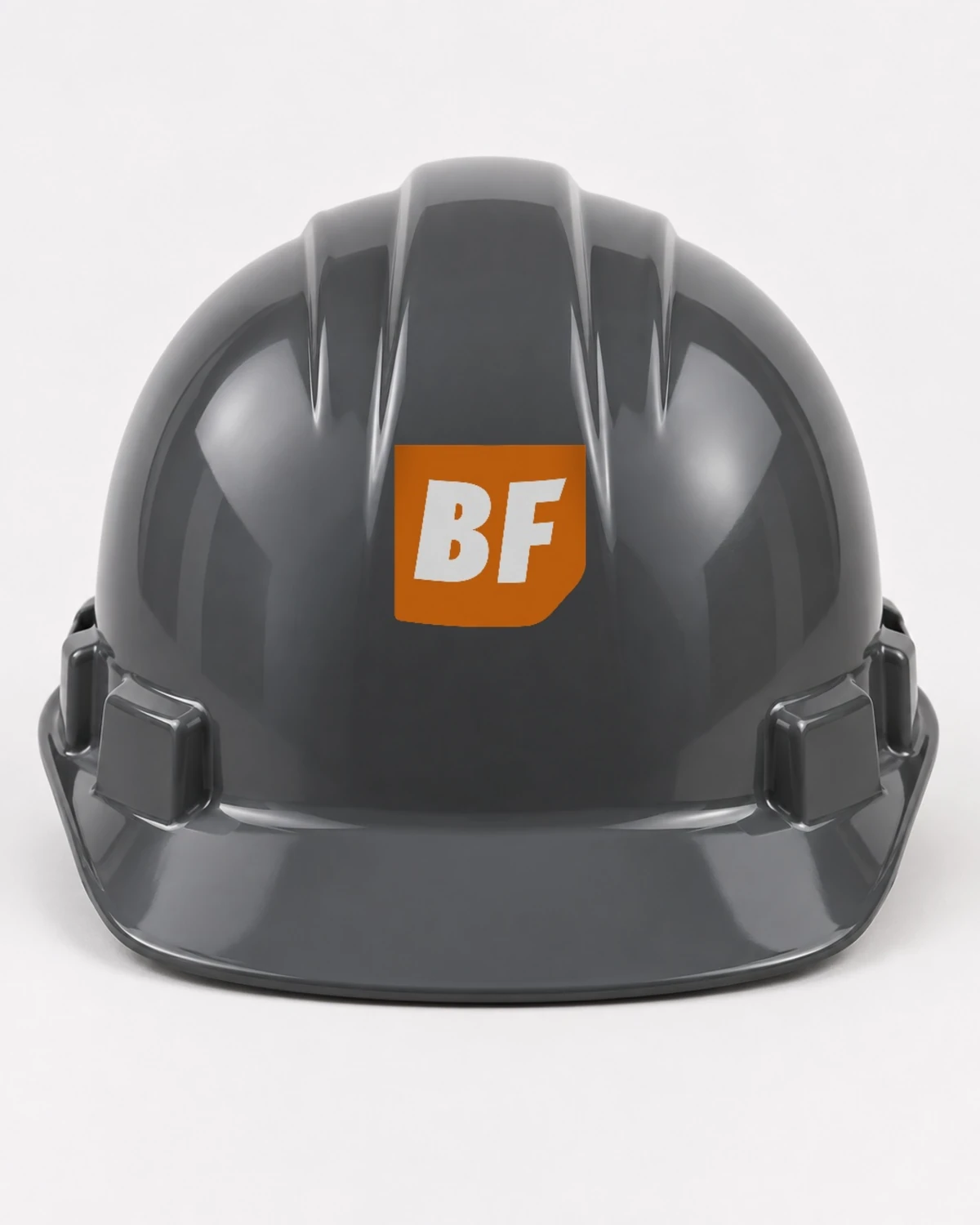 Capacete grafite com o bloco BF