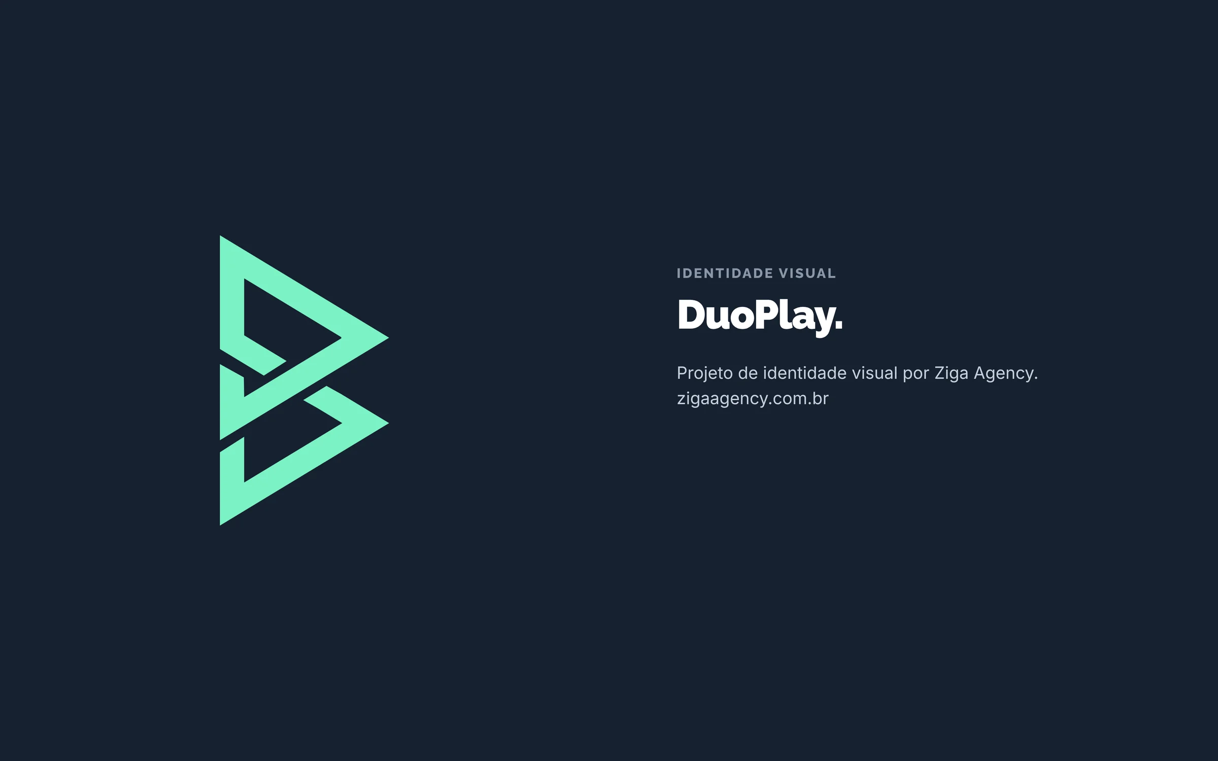 Símbolo da DuoPlay e créditos do projeto