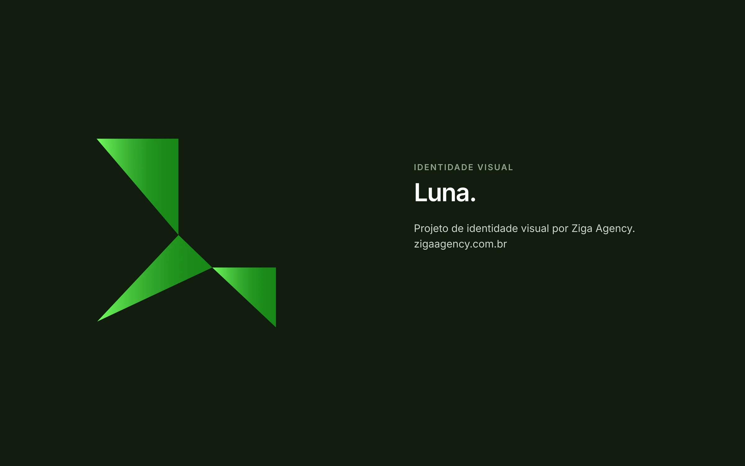 Símbolo da Luna e créditos do projeto