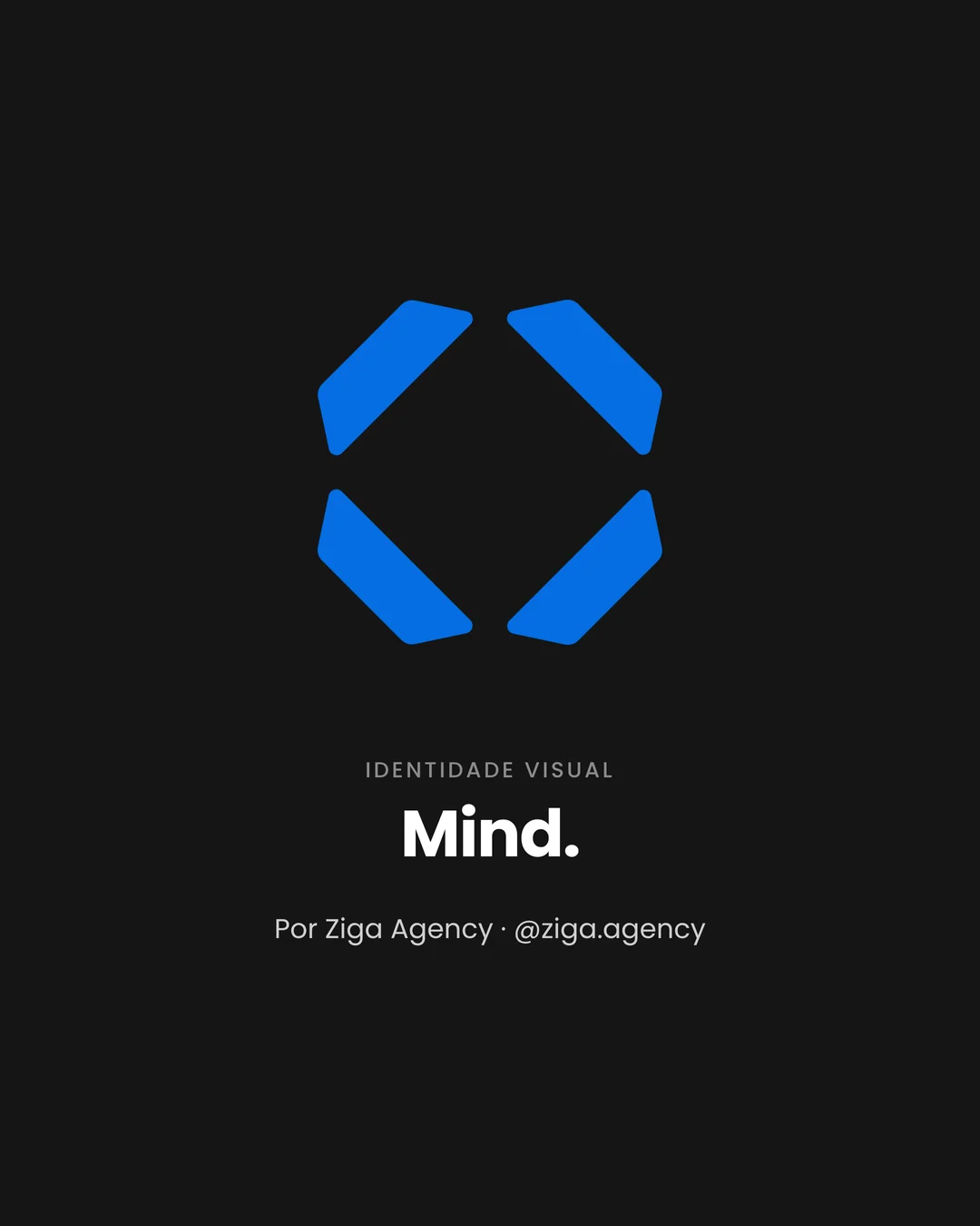 Símbolo da Mind e créditos do projeto