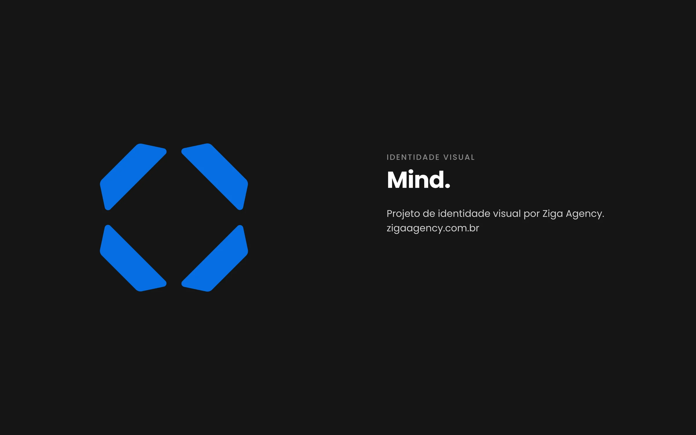 Símbolo da Mind e créditos do projeto