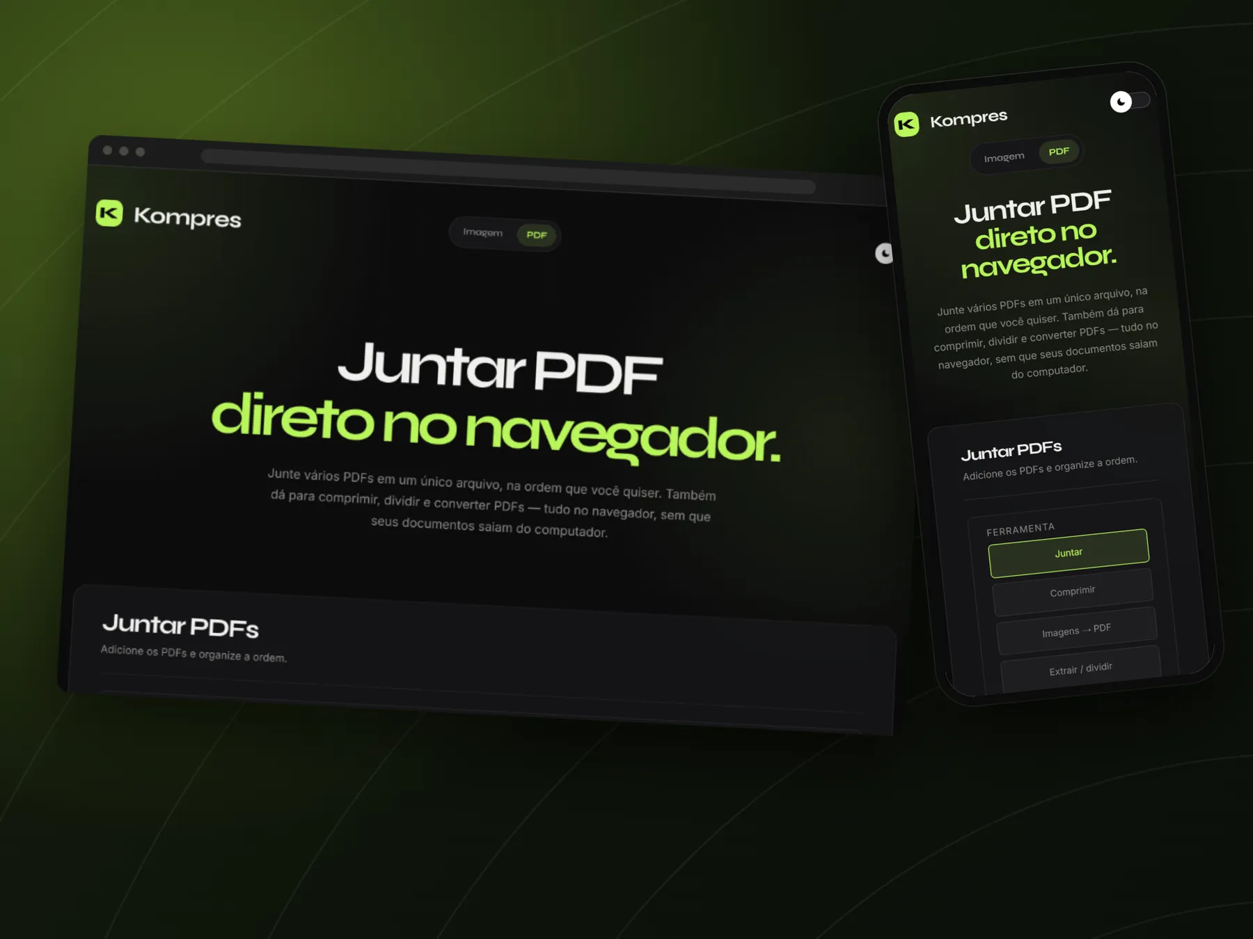 Ferramentas de PDF, no computador e no celular