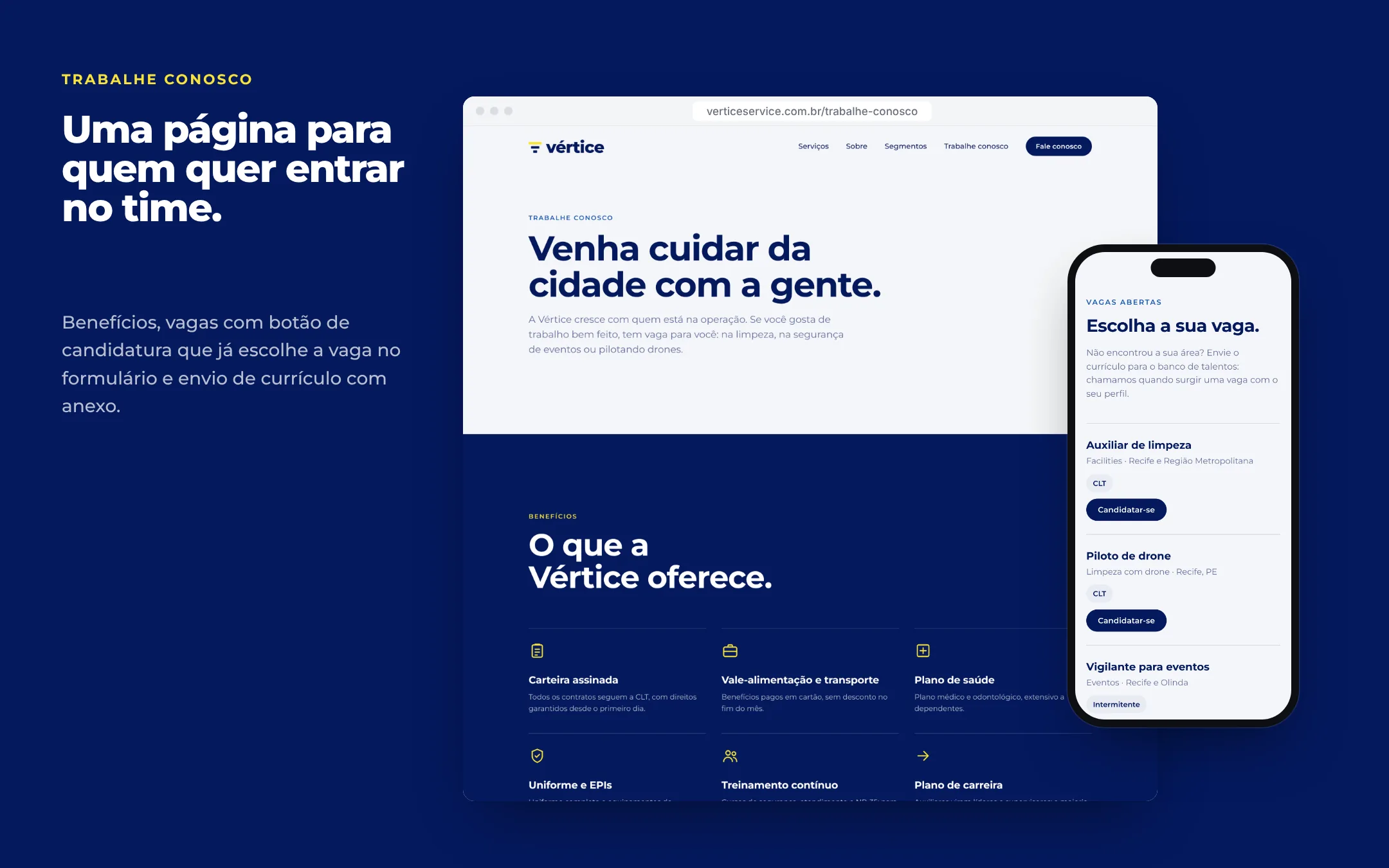 Uma página para quem quer entrar no time
